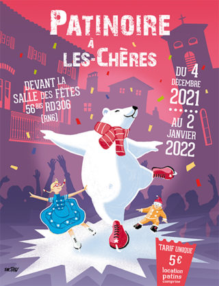 AffichePatinoire les Chères.indd